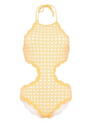 Marysia Mott cut-out swimsuit - Yellow