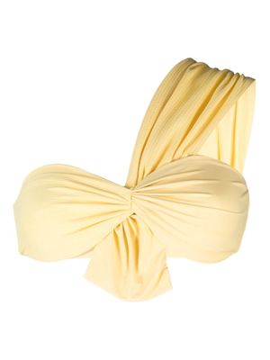 Marysia one-shoulder bikini top - Yellow