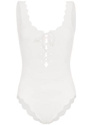Marysia Palm Springs tie-front swimsuit - White