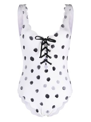 Marysia Palm Springs Tie Maillot swimsuit - White