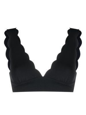 Marysia Santa Clara scallop-hem bikini top - Black