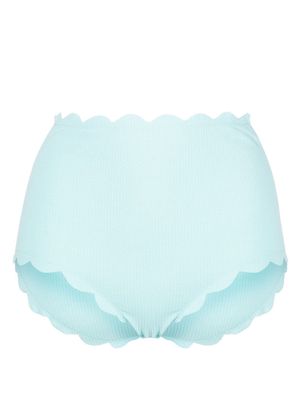 Marysia textured-effect bikini bottom - Blue