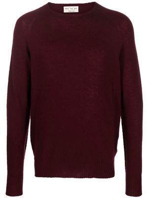 Ma'ry'ya crew-neck long-sleeve jumper - Red