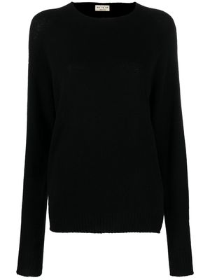 Ma'ry'ya long-sleeve fine-knit jumper - Black