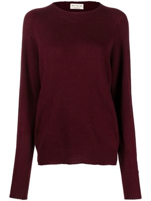 Ma'ry'ya long-sleeve fine-knit jumper - Red