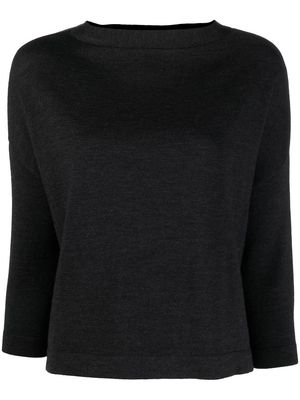 Ma'ry'ya long-sleeve knitted jumper - Grey