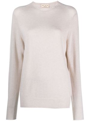 Ma'ry'ya long-sleeved cotton T-Shirt - Neutrals