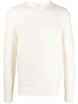 Ma'ry'ya merino-cashmere blend raglan-sleeves jumper - White