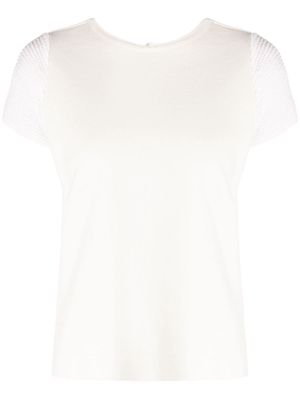 Ma'ry'ya open-back knitted top - White