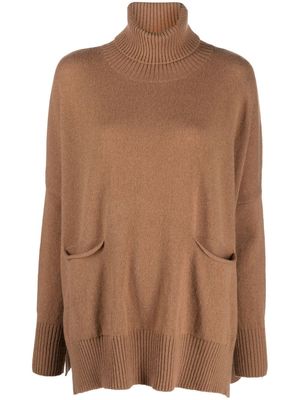 Ma'ry'ya roll-neck alpaca-merino jumper - Neutrals