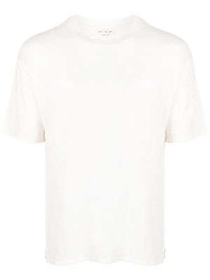 Ma'ry'ya short-sleeve linen-blend T-shirt - White