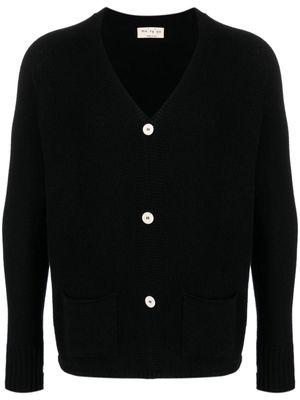 Ma'ry'ya V-neck merino wool blend cardigan - Black