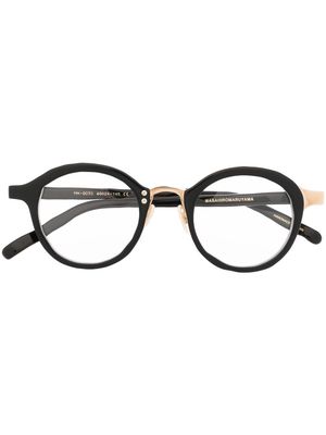MASAHIROMARUYAMA round-frame glasses - Black