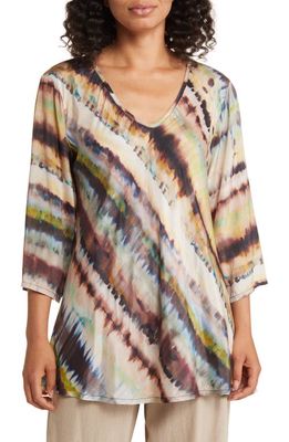 Masai Copenhagen Kata V-Neck Tunic Top in Misty Rose