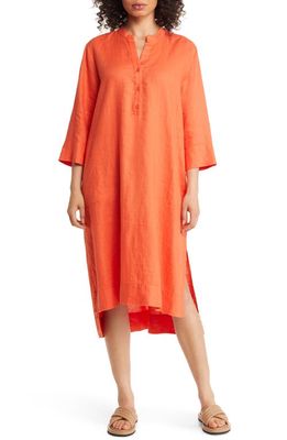 Masai Copenhagen Ninane Linen Shirtdress in Tigerlily