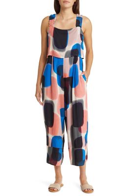 Masai Copenhagen Ofran Print Crop Jumpsuit in Crabapple