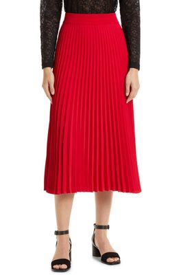 Masai Copenhagen Sanna Pleated Midi Skirt in Tango Red