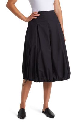 Masai Copenhagen Steph Pleated Cotton Bubble Skirt in Black