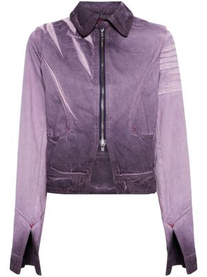 Masha Popova classic-collar denim jacket - Purple