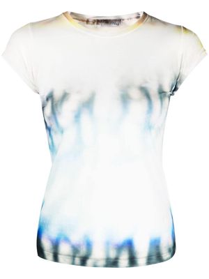 Masha Popova tie-dye print crew-neck T-shirt - Blue