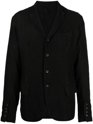 Masnada buttoned Peter Pan-collar blazer - Black