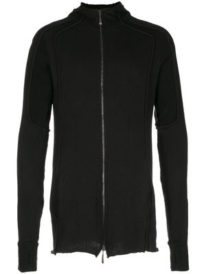 Masnada cotton-blend zip-up hoodie - Black