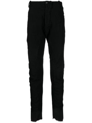 Masnada distressed straight-leg trousers - Black