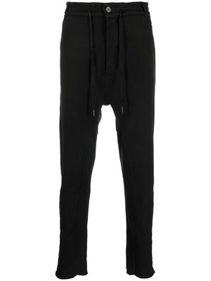 Masnada drop-crotch cotton trousers - Black
