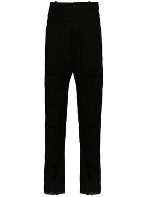 Masnada drop-crotch slim-cut trousers - Black