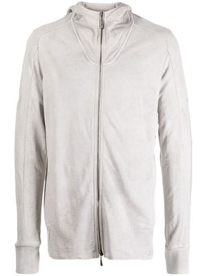 Masnada long-sleeve cotton hooded jacket - Grey