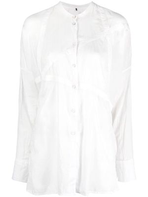 Masnada long-sleeve cotton shirt - White