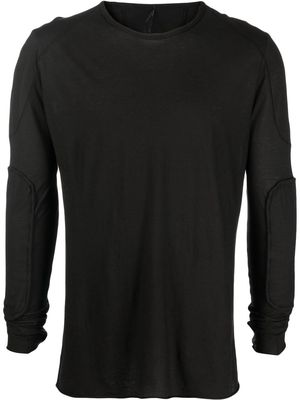 Masnada long-sleeve fitted top - Black
