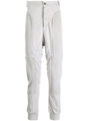 Masnada panelled drop-crotch cotton trousers - Grey
