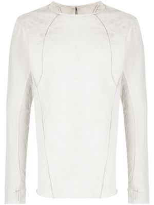 Masnada panelled long-sleeve T-shirt - Neutrals