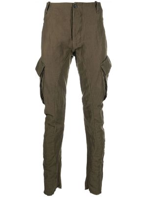 Masnada slim-cut cargo-pocket trousers - Brown