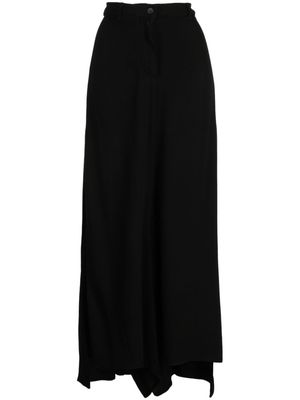 Masnada wide-leg high-waist trousers - Black