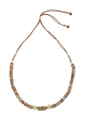 Massai 24K-Gold-Plated & Mixed-Media Beaded Necklace