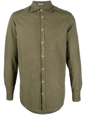 Massimo Alba button-down fitted shirt - Green
