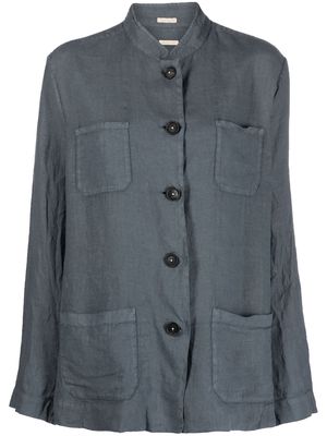 Massimo Alba button-up linen shirt - Grey