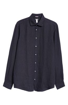 Massimo Alba Canary Cotton Voile Button-Up Shirt in U501 Blu