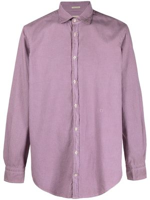 Massimo Alba Canary gingham-print shirt - Pink