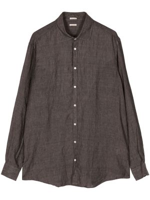 Massimo Alba Canary linen shirt - Brown