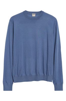 Massimo Alba Cashmere Crewneck Sweater in Blue Parrot 