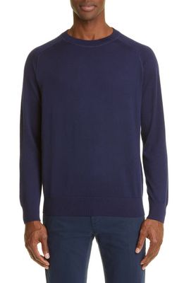 Massimo Alba Cashmere Crewneck Sweater in U501-Blu