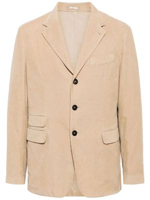 Massimo Alba corduroy single-breasted blazer - Neutrals