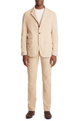 Massimo Alba Cotton Corduroy Suit in Desert