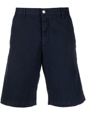 Massimo Alba cotton-linen chino shorts - Blue