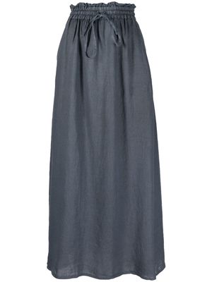 Massimo Alba drawstring linen skirt - Grey