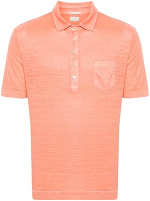 Massimo Alba Filicudi linen polo shirt - Orange