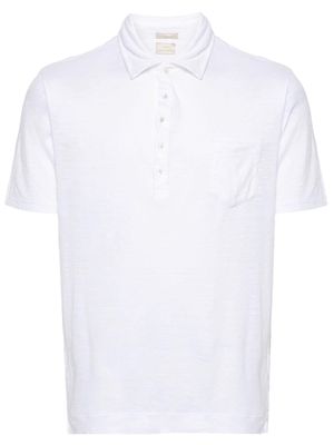 Massimo Alba Filicudi linen polo shirt - White